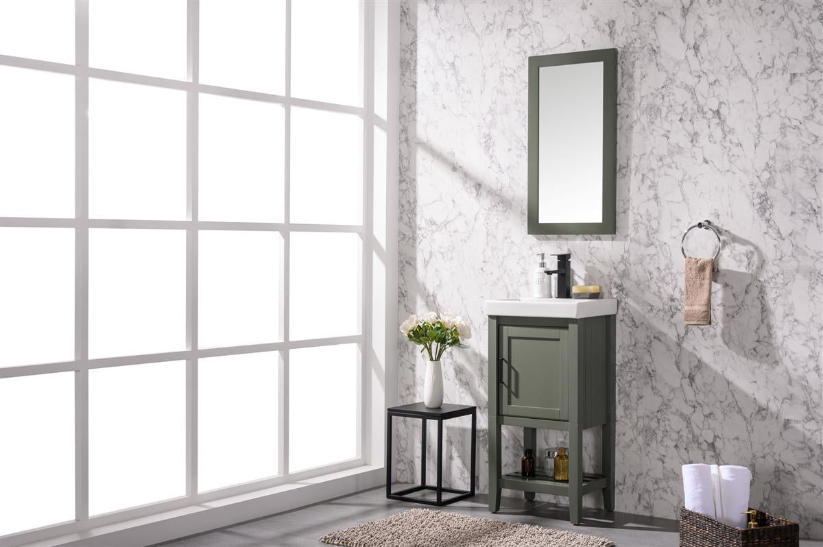 Legion Furniture 18" PEWTER GREEN SINK VANITY WLF9018-PG