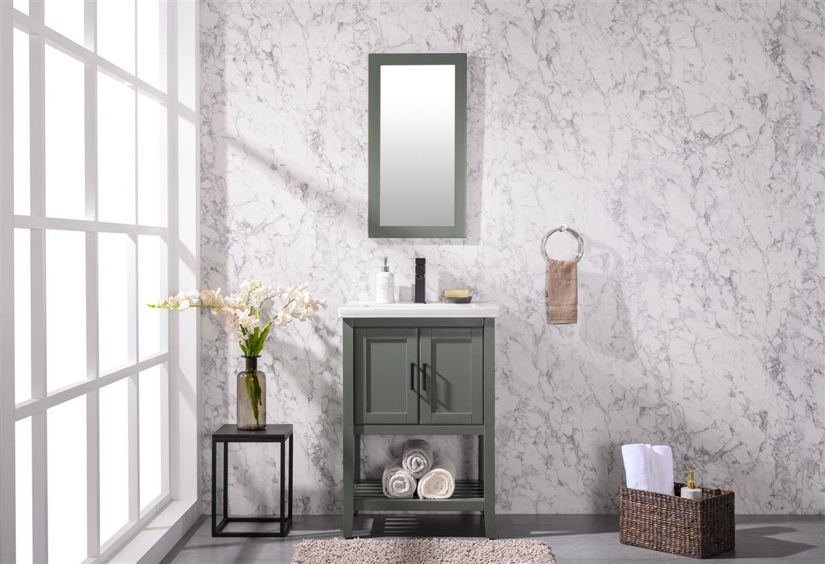 Legion Furniture 24" KD PEWTER GREEN SINK VANITY WLF9024-PG