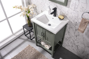 Legion Furniture 24" KD PEWTER GREEN SINK VANITY WLF9024-PG