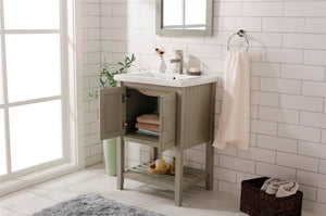 Legion Furniture 24" KD WHITE GRAY SINK VANITY WLF9024-RL