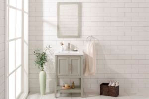 Legion Furniture 24" KD WHITE GRAY SINK VANITY WLF9024-RL