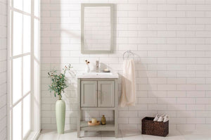 Legion Furniture 24" KD WHITE GRAY SINK VANITY WLF9024-RL