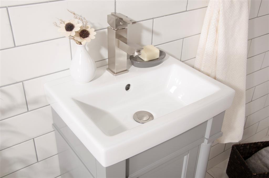 Legion Furniture 18" GRAY SINK VANITY WLF9218-G