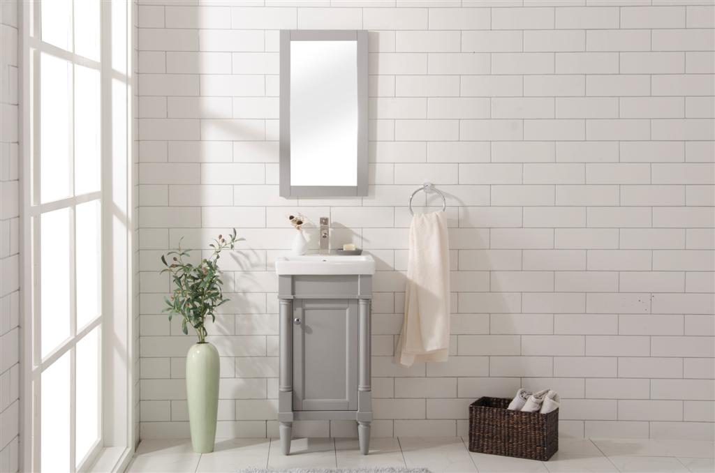 Legion Furniture 18" GRAY SINK VANITY WLF9218-G