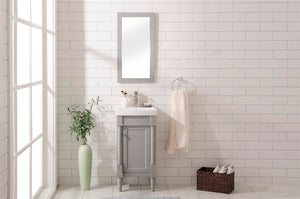 Legion Furniture 18" GRAY SINK VANITY WLF9218-G