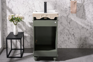 Legion Furniture 18" PEWTER GREEN SINK VANITY WLF9318-PG