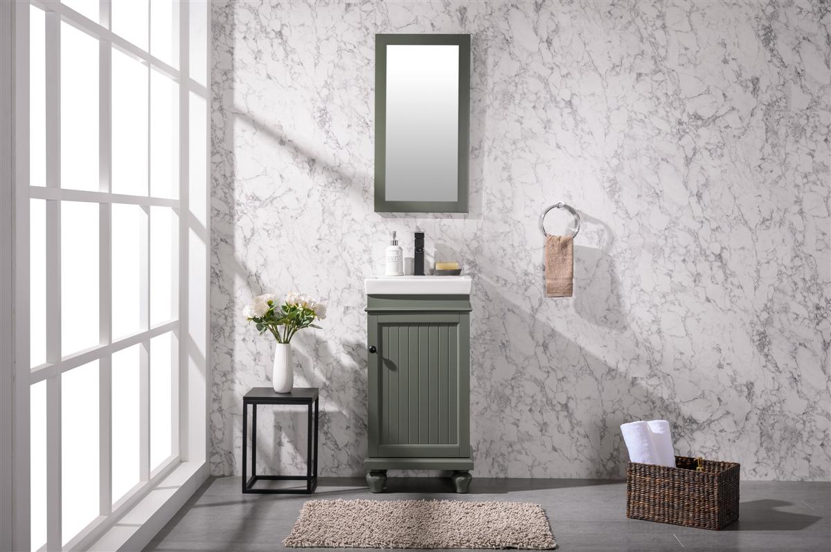 Legion Furniture 18" PEWTER GREEN SINK VANITY WLF9318-PG