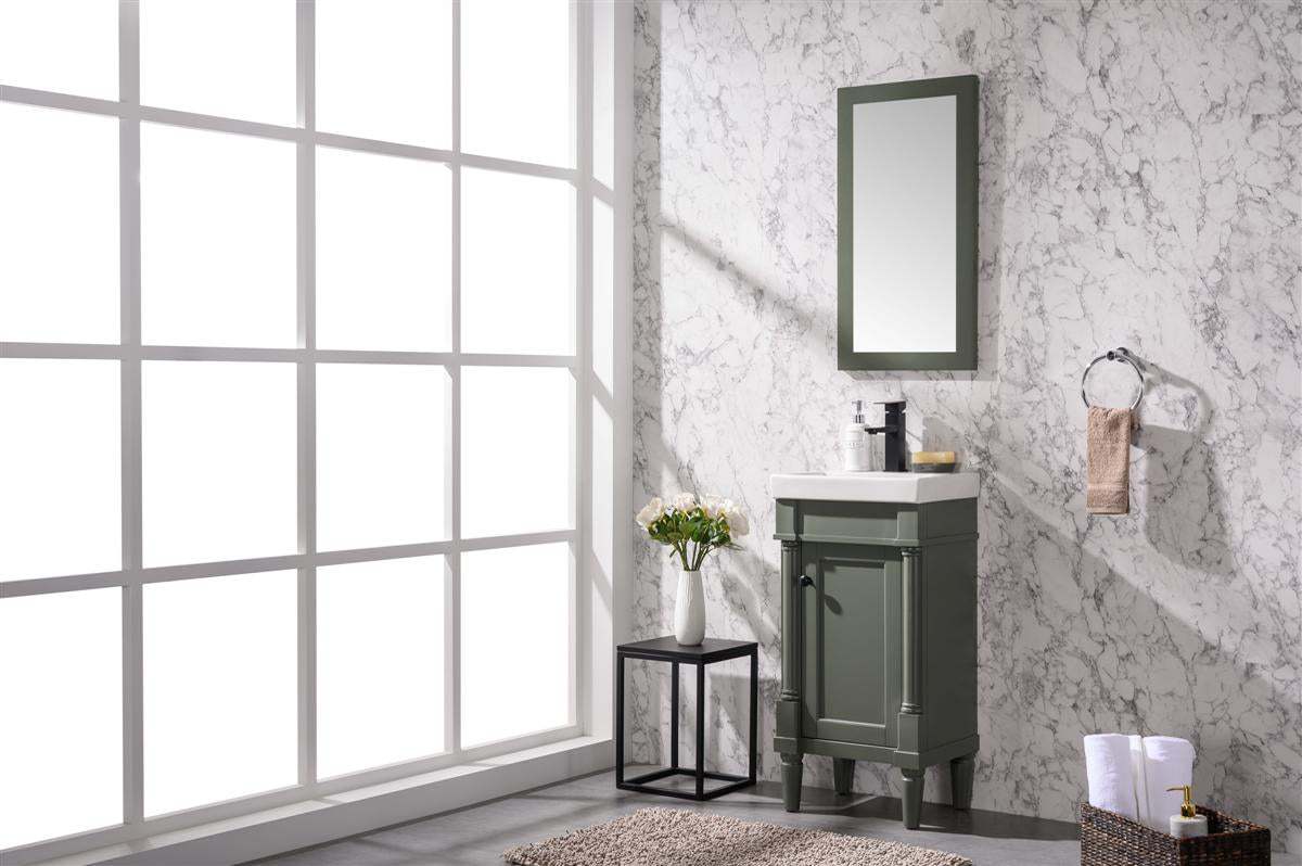 Legion Furniture 18" PEWTER GREEN SINK VANITY WLF9218-PG