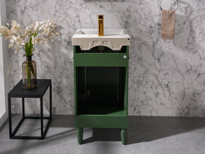 Legion Furniture 18" VOGUE GREEN SINK VANITY WLF9218-VG
