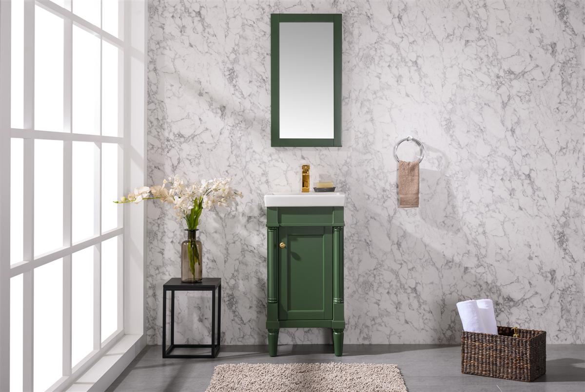 Legion Furniture 18" VOGUE GREEN SINK VANITY WLF9218-VG