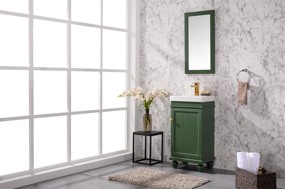 Legion Furniture 18" VOGUE GREEN SINK VANITY WLF9318-VG