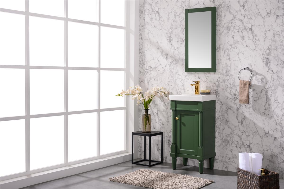 Legion Furniture 18" VOGUE GREEN SINK VANITY WLF9218-VG