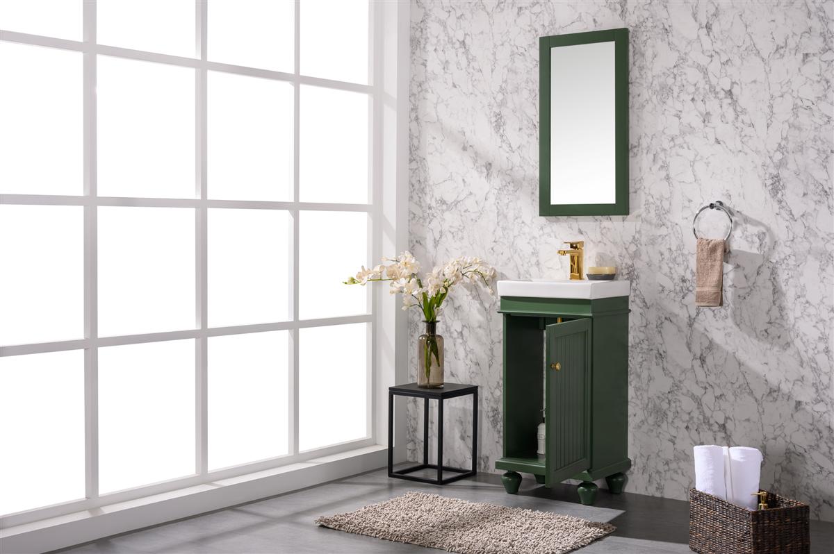 Legion Furniture 18" VOGUE GREEN SINK VANITY WLF9318-VG