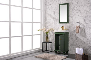 Legion Furniture 18" VOGUE GREEN SINK VANITY WLF9318-VG
