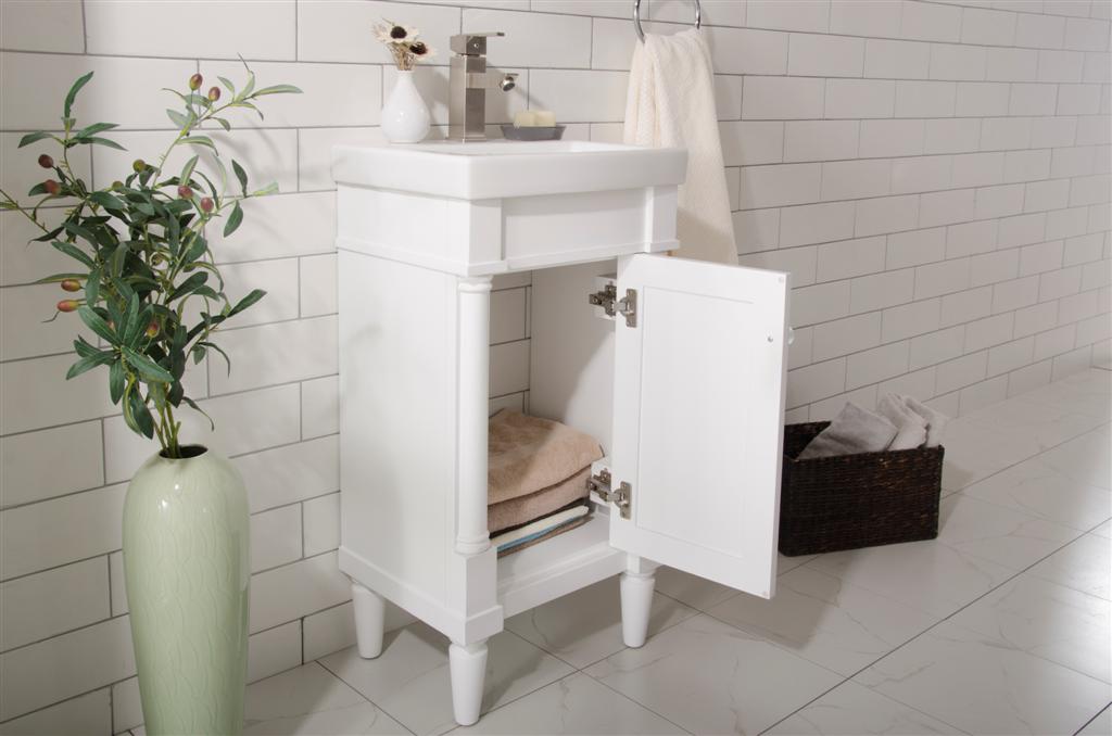 Legion Furniture 18" WHITE SINK VANITY WLF9218-W