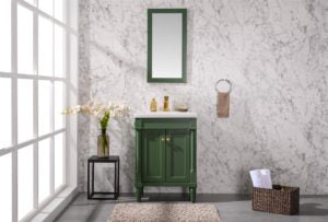 Legion Furniture 24" PEWTER GREEN SINK VANITY WLF9224-VG