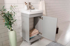 Legion Furniture 18" GRAY SINK VANITY WLF9318-G
