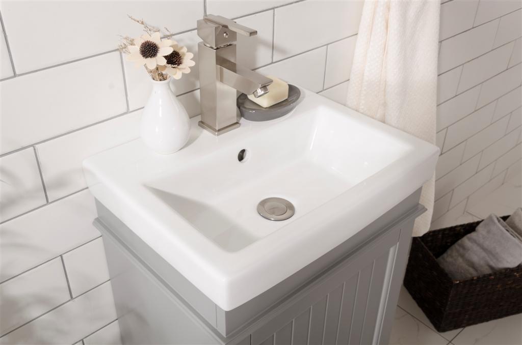Legion Furniture 18" GRAY SINK VANITY WLF9318-G