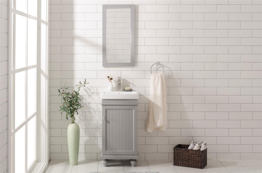 Legion Furniture 18" GRAY SINK VANITY WLF9318-G
