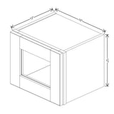 Sage 15" Wide × 42" High Wall Cabinet - J&K Cabinetry