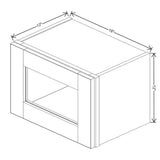 Dove 18" Wide × 42" High Wall Cabinet - J&K Cabinetry