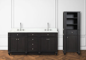 Winston 72" Double Sink Vanity with White Quartz Top