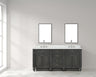 Winston 72" Double Sink Vanity with White Quartz Top