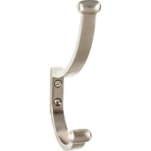 Top Knobs TK1066 Hillmont Hook 6 1/8 Inch - Brushed Satin Nickel