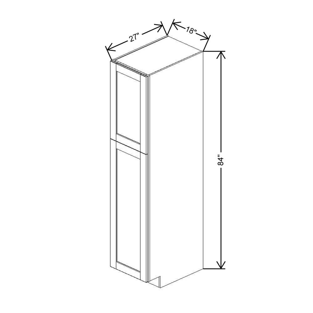 Dove 18" Wide × 84" High Pantry Cabinet - J&K Cabinetry