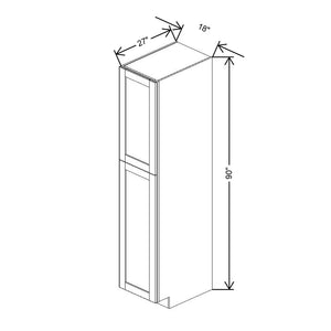 Dove 18" Wide × 90" High Pantry Cabinet - J&K Cabinetry