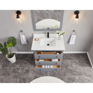 Legion Furniture 36" CADET FINISH SOLID WOOD SINK VANITY  WITH 1' ARTIFICIAL STONE TOP WS2512-36-CD