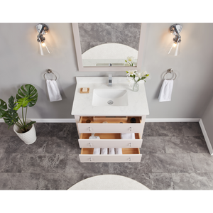 Legion Furniture 36" DREAMY WHITE FINISH SOLID WOOD SINK VANITY WITH 1" ARTIFICIAL STONE TOP WS2512-36-DW