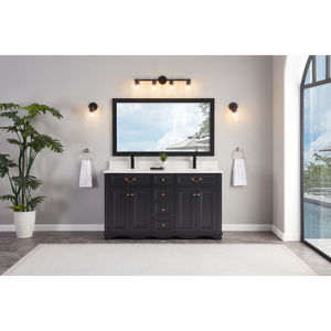 Legion Furniture 60" DREAMY WHITE FINISH SOLID WOOD SINK VANITY WITH 1" ARTIFICIAL STONE TOP WS2514-60-TB