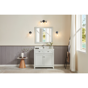 Legion Furniture 36" SILVER STRAND FINISH SOLID WOOD SINK VANITY WITH 1" ARTIFICIAL STONE TOP WS2515-36-SS