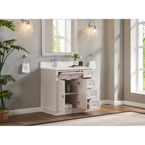 Legion Furniture 36" DREAMY WHITE FINISH SOLID WOOD SINK VANITY  WITH 1' ARTIFICIAL STONE TOP WS2516-36-DW