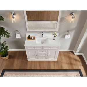 Legion Furniture 48" DREAMY WHITE FINISH SOLID WOOD SINK VANITY  WITH 1' ARTIFICIAL STONE TOP WS2516-48-DW