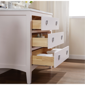 Legion Furniture 36" DREAMY WHITE FINISH SOLID WOOD SINK VANITY  WITH 1' ARTIFICIAL STONE TOP WS2518-36-DW
