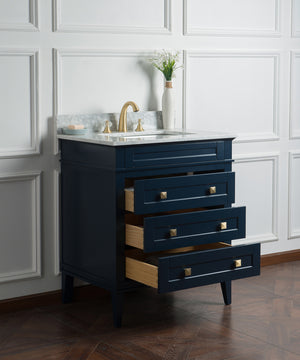 Legion Furniture 30" SOLID WOOD SINK VANITY WITH WITHOUT FAUCET WS3130-B
