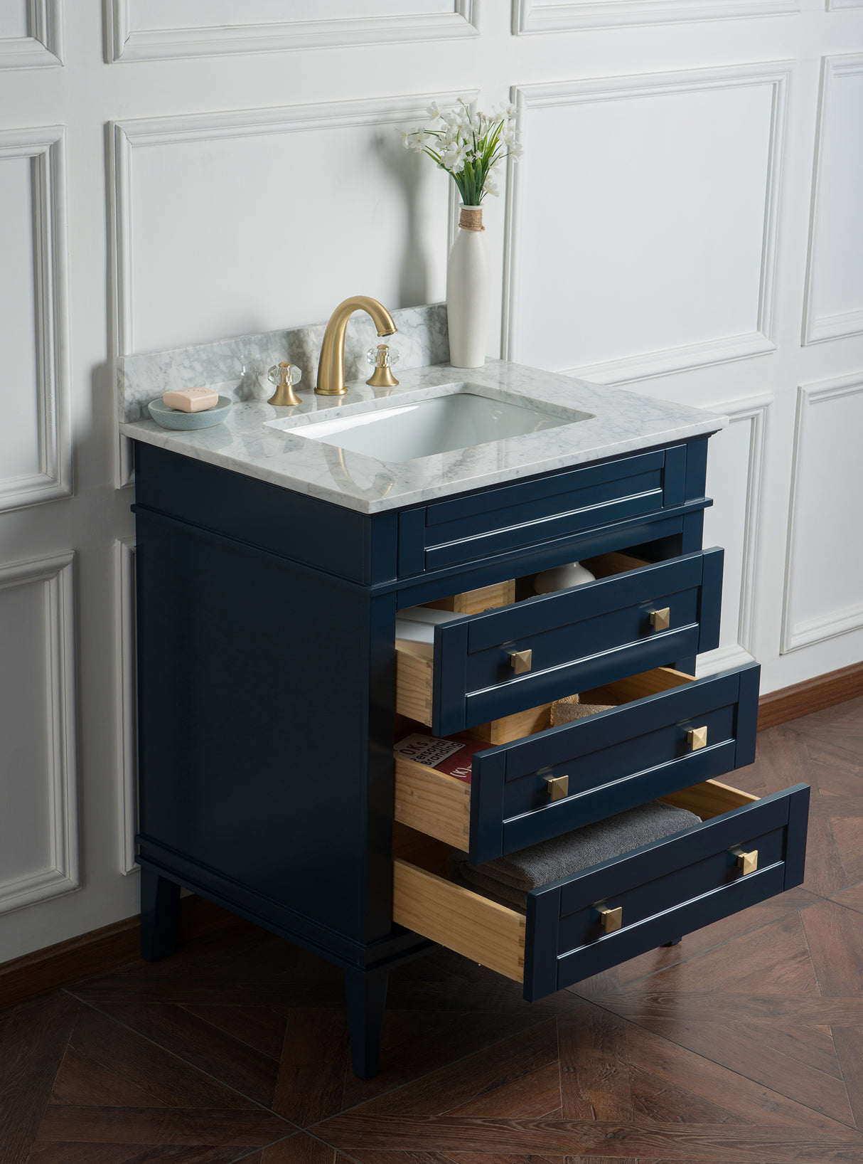 Legion Furniture 30" SOLID WOOD SINK VANITY WITH WITHOUT FAUCET WS3130-B