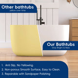 New England Home Goods 47" Quaria Freestanding Bathtub Solid Surface Stone