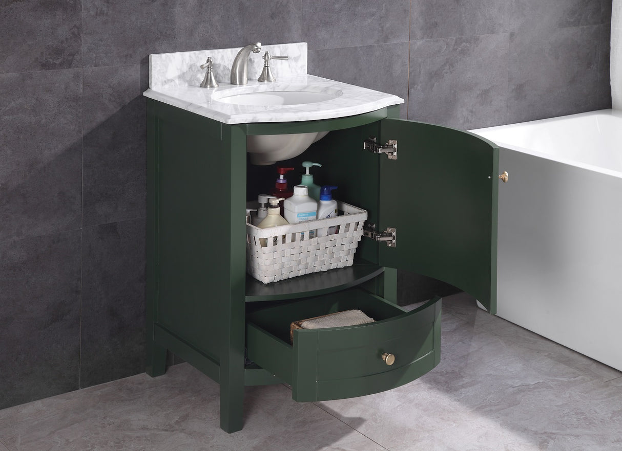 Legion Furniture 24" VOGUE GREEN BATHROOM VANITY - PVC WT9309-24-VG-PVC
