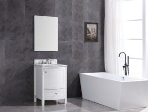 Legion Furniture 24" WHITE BATHROOM VANITY - PVC WT9309-24-W-PVC