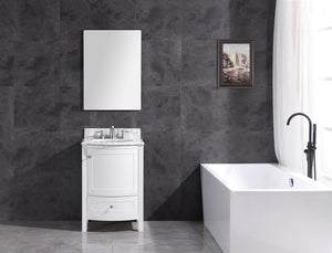 Legion Furniture 24" WHITE BATHROOM VANITY - PVC WT9309-24-W-PVC