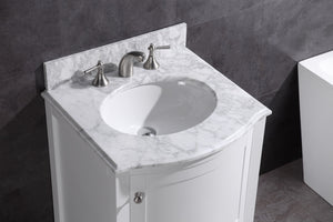 Legion Furniture 24" WHITE BATHROOM VANITY - PVC WT9309-24-W-PVC