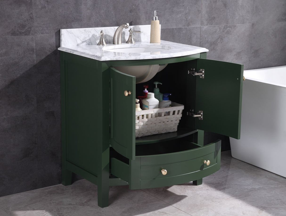 Legion Furniture 30" VOGUE GREEN BATHROOM VANITY - PVC WT9309-30-VG-PVC