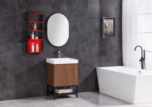 Legion Furniture 24" BATHROOM VANITY WITH MIRROR AND SIDE CABINET- PVC WT9324-24-PVC
