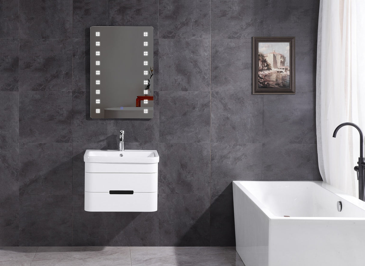 Legion Furniture 24" BATHROOM VANITY WITH LED MIRROR- PVC WT9328-24-PVC