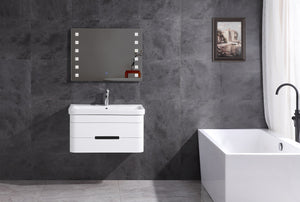 Legion Furniture 32" BATHROOM VANITY WITH LED MIRROR- PVC WT9328-32-PVC