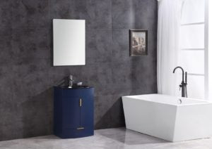 Legion Furniture 24" BLUE BATHROOM VANITY - PVC WTM8130-24-B-PVC