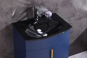 Legion Furniture 24" BLUE BATHROOM VANITY - PVC WTM8130-24-B-PVC
